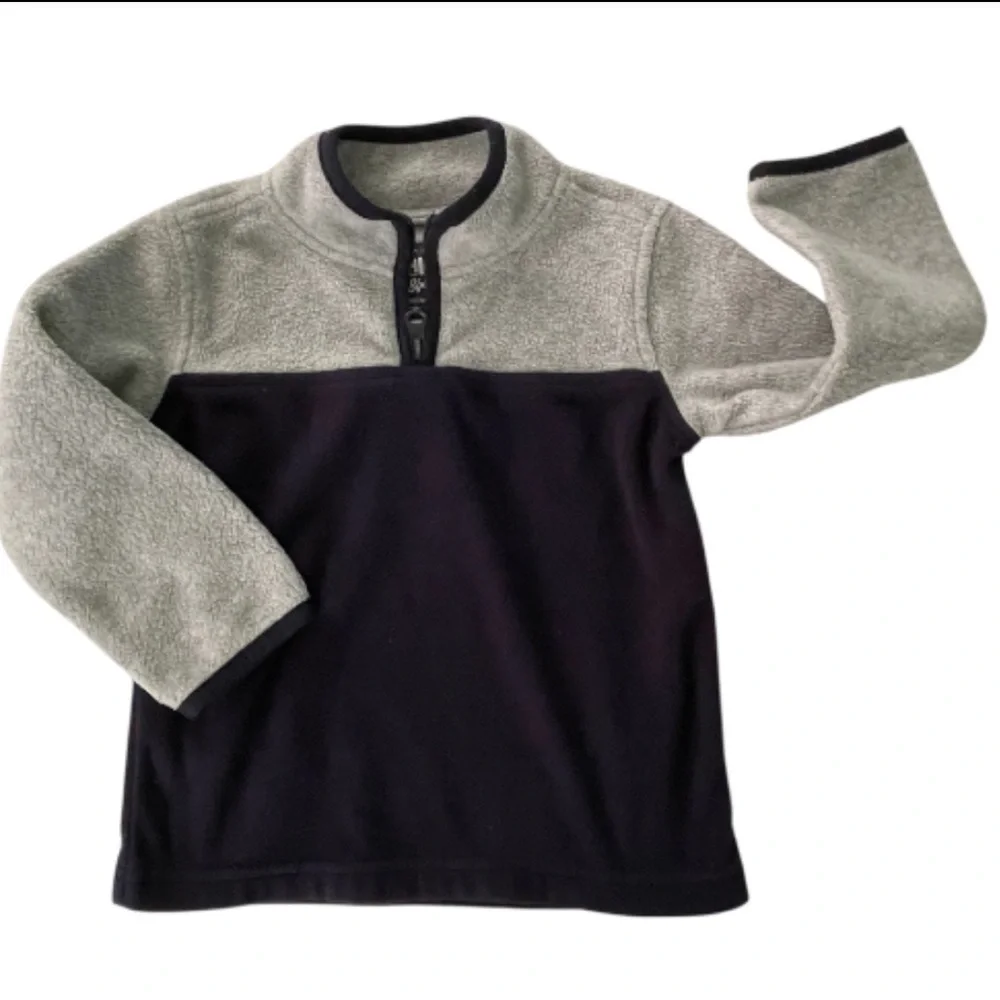 OshKosh B'gosh Gray and Navy Blue Boys Sweatshirt